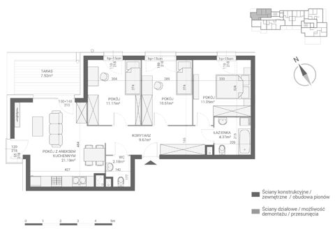 Plan 4 pok. 70m²