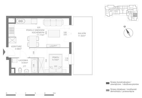 Plan 2 pok. 34m²