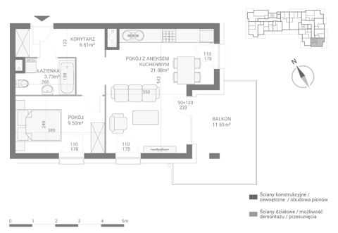 Plan 2 pok. 41m²