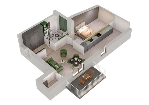 Plan 2 pok. 48m²