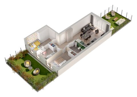 Plan 4 pok. 68m²