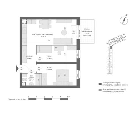 Plan 3 pok. 56m²