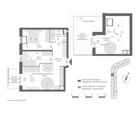 Plan 3 pok. 73m²