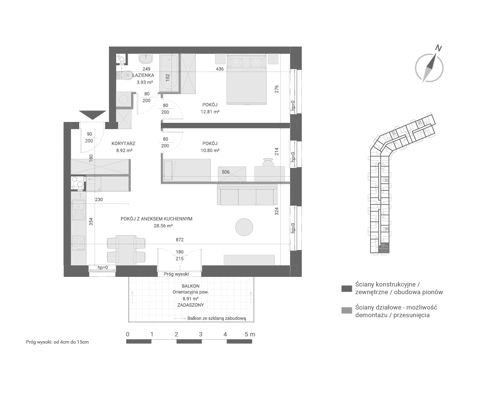 Plan 3 pok. 65m²