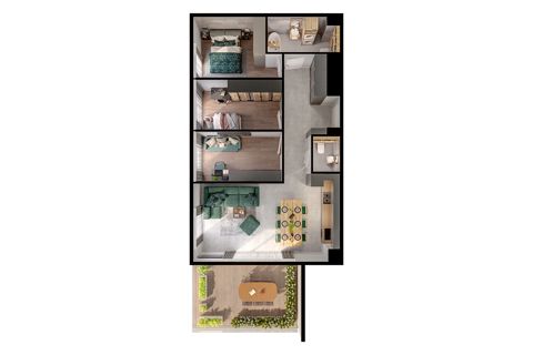 Plan 4 pok. 75m²