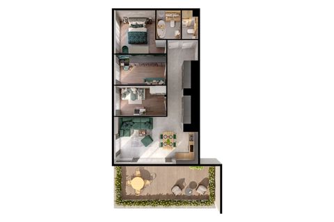Plan 4 pok. 80m²
