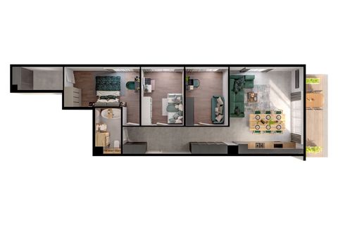 Plan 4 pok. 81m²