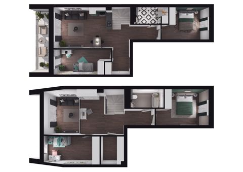 Plan 2 pok. 107m²