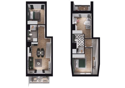 Plan 1 pok. 67m²
