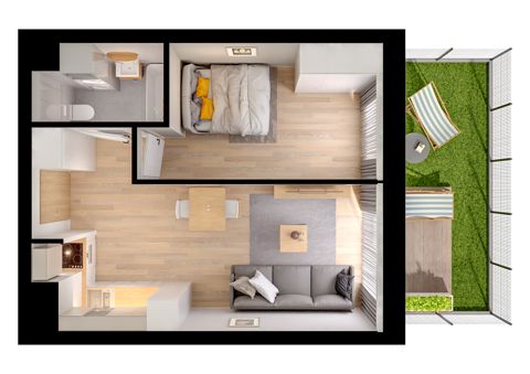 Plan 2 pok. 36m²