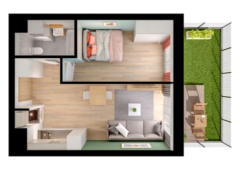 Plan 2 pok. 36m²