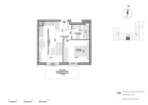 Plan 2 pok. 33m²