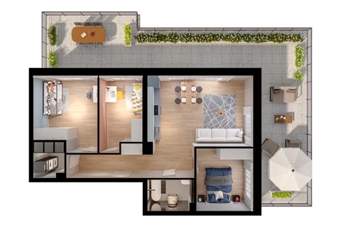 Plan 4 pok. 72m²