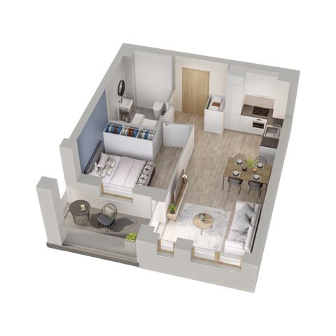 Plan 2 pok. 35m²