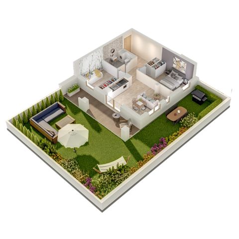 Plan 3 pok. 50m²