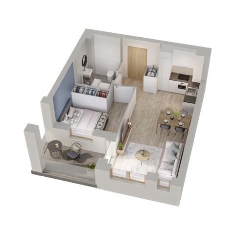 Plan 2 pok. 35m²