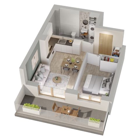 Plan 2 pok. 34m²