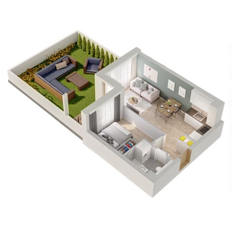 Plan 2 pok. 35m²
