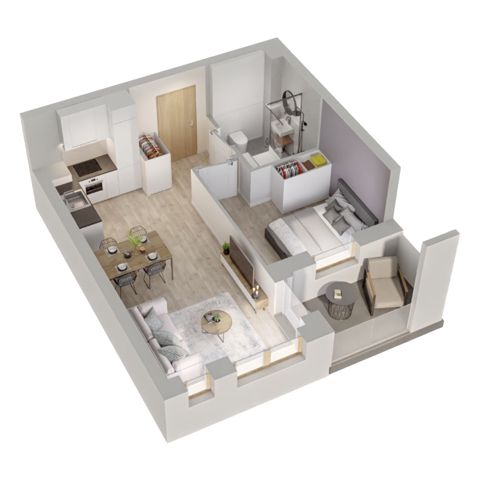 Plan 2 pok. 35m²