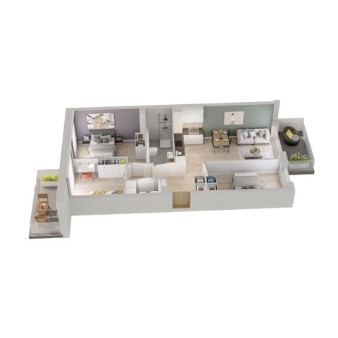 Plan 4 pok. 67m²