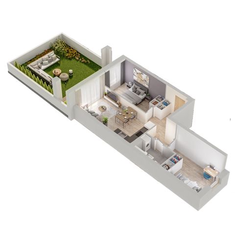 Plan 3 pok. 50m²