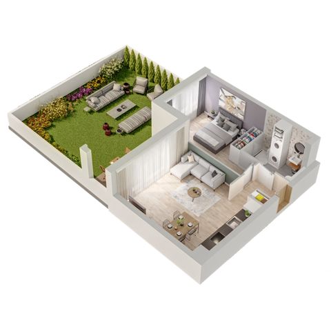 Plan 2 pok. 44m²