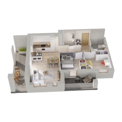 Plan 3 pok. 58m²