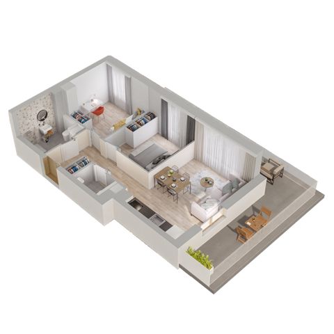 Plan 3 pok. 52m²