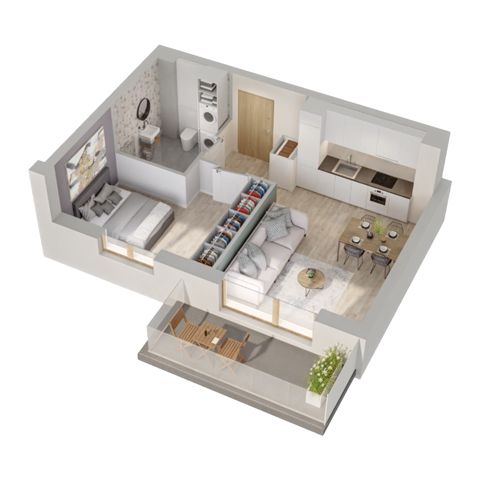 Plan 2 pok. 39m²