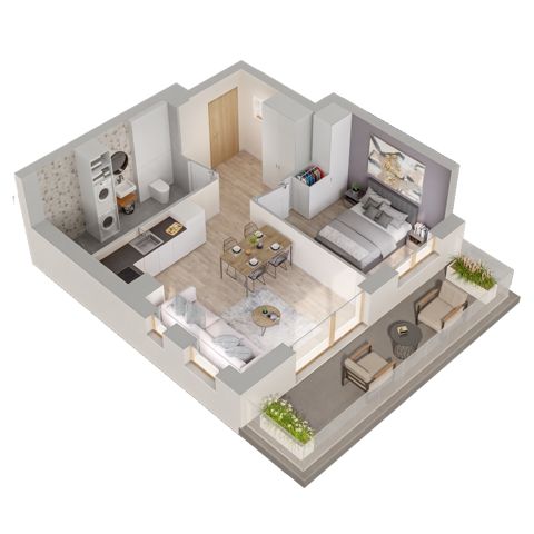 Plan 2 pok. 40m²
