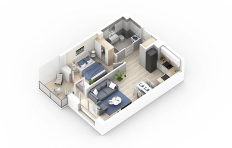 Plan 2 pok. 43m²