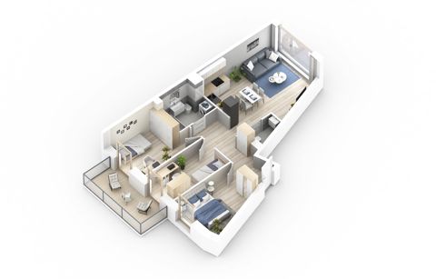 Plan 4 pok. 68m²