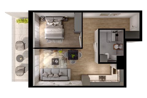 Plan 2 pok. 40m²