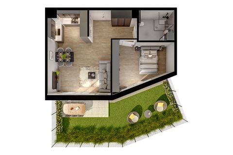 Plan 2 pok. 54m²