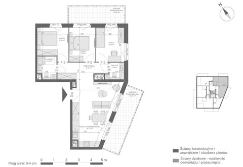 Plan 4 pok. 68m²