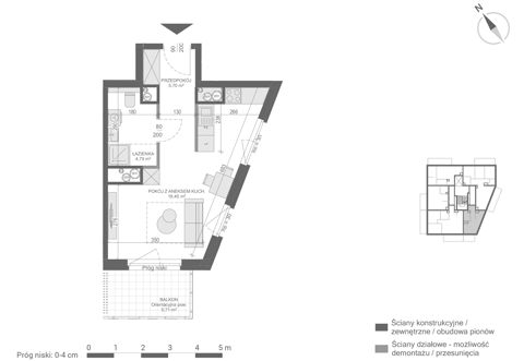 Plan 1 pok. 30m²