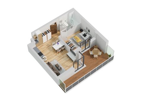 Plan 2 pok. 42m²