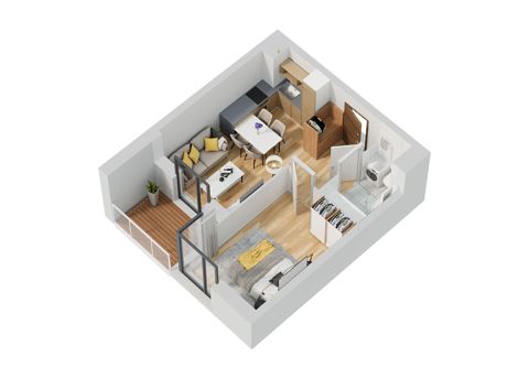 Plan 2 pok. 35m²