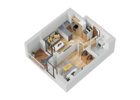 Plan 2 pok. 34m²