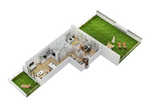 Plan 3 pok. 61m²