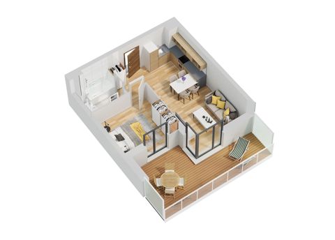 Plan 2 pok. 40m²