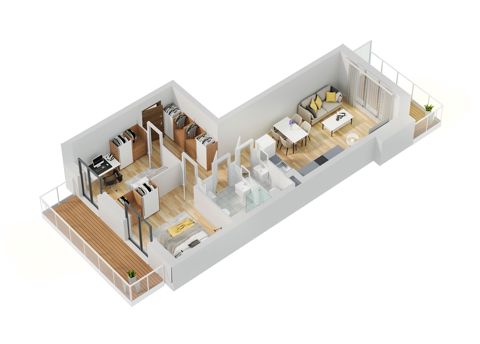 Plan 3 pok. 61m²