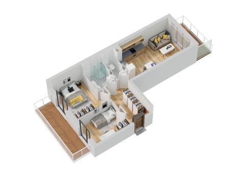 Plan 3 pok. 61m²