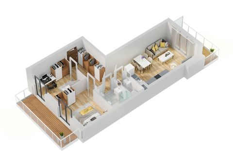 Plan 3 pok. 61m²