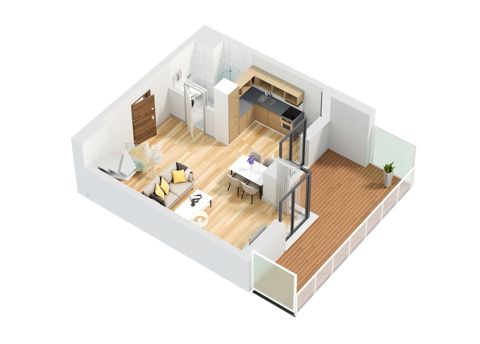 Plan 3 pok. 61m²