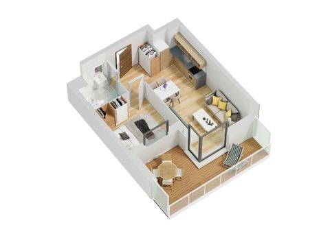 Plan 2 pok. 36m²