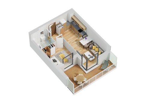 Plan 2 pok. 35m²