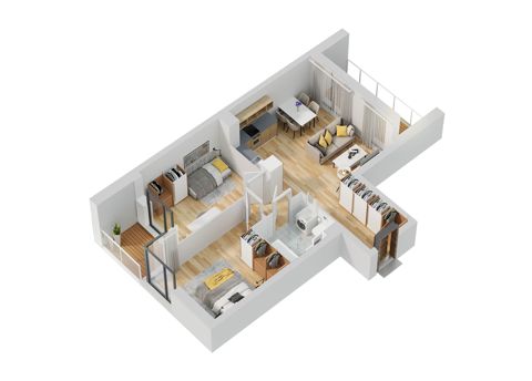 Plan 3 pok. 62m²