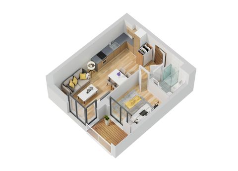 Plan 2 pok. 36m²