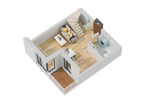 Plan 1 pok. 53m²